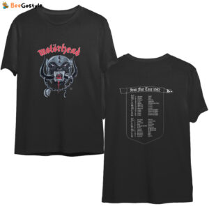 Vintage Motorhead Iron Fist Tour 1982 Band T-Shirt - Rare Collectible Merchandise