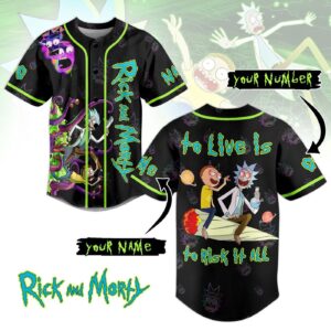 Rick And Morty Baseball Jersey For Men Women And Kids Gift for Fans 3