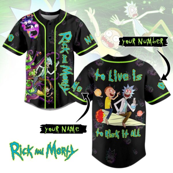 Rick And Morty Baseball Jersey For Men Women And Kids Gift for Fans