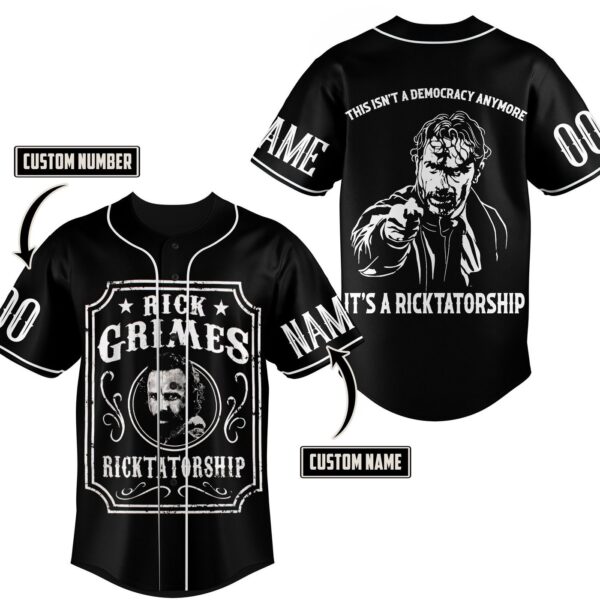 Rick Grimes Baseball Jersey For Men Women And Kids Gift for Fans