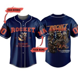 Rocket Raccoon Baseball Jersey For Men Women And Kids Gift for Fans 3