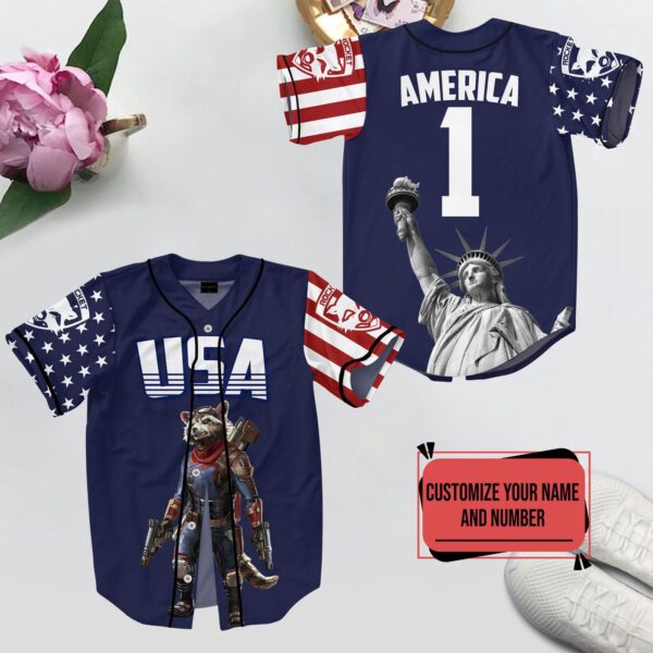 Rocket Raccoon Baseball Jersey For Men Women And Kids Gift for Fans