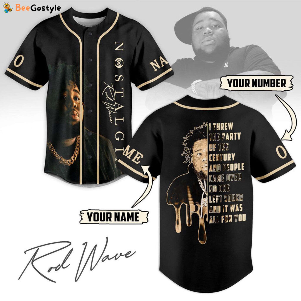 Rod Wave Baseball Jersey For Men Women And Kids Gift Rod Wave Baseball Jersey For Men Women And Kids Gift