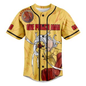 Saitama One-Punch ManBaseball Jersey For Men Women And Kids Gift for Fans 3