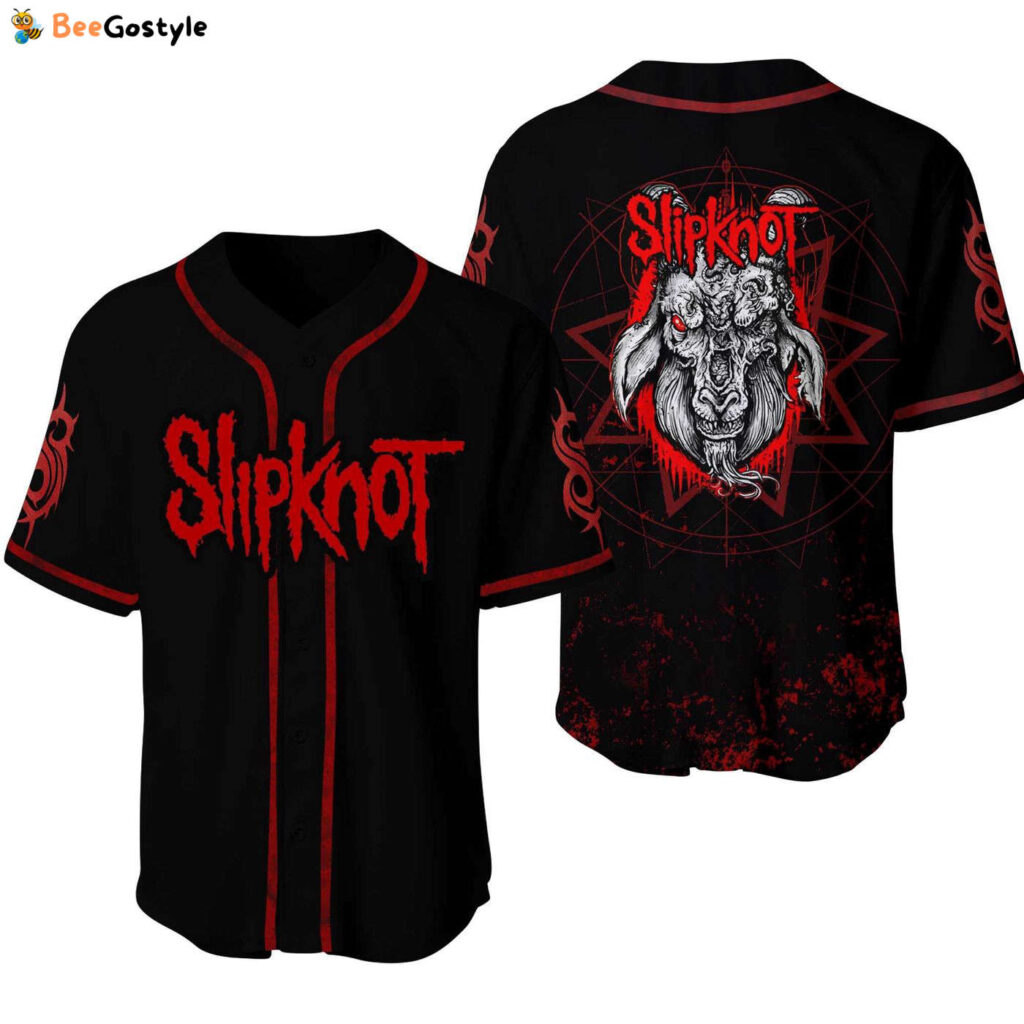 Slipknot Goat face American heavy metal band Baseball Jersey Shirt Slipknot Goat face American heavy metal band Baseball Jersey Shirt