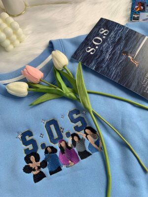 SOS SZA Embroidered Crewneck T-Shirt, Sweatshirt for Fans