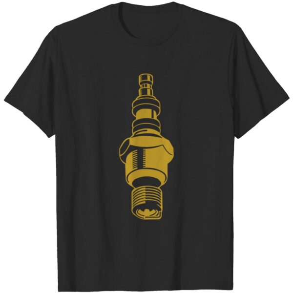 Petrolhead Motorhead Des T Shirt with Spark Plug Design – Perfect for Car Enthusiasts