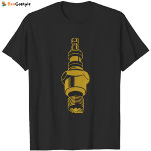 Petrolhead Motorhead Des T Shirt with Spark Plug Design - Perfect for Car Enthusiasts