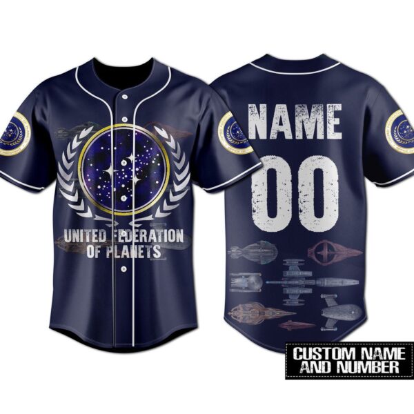 Star Trek United Federation Of Planets Baseball Jersey For Men Women And Kids Gift for Fans