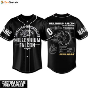 Star Wars Millenium Falcon Baseball Jersey For Men Women And Kids Gift