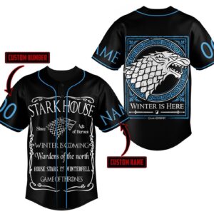 Stark House Baseball Jersey For Men Women And Kids Gift 1