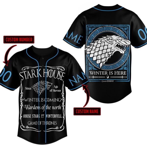 Stark House Baseball Jersey For Men Women And Kids Gift