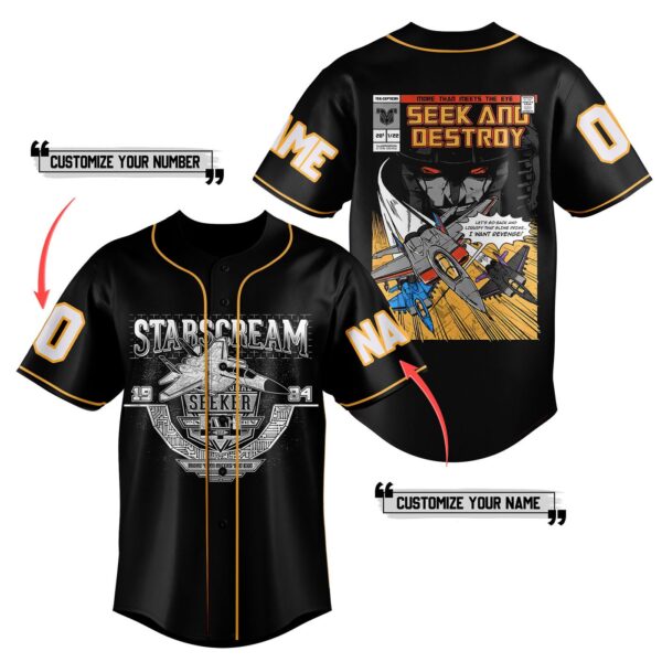 Starscream Baseball Jersey For Men Women And Kids Gift for Fans