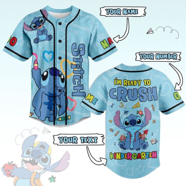 Stitch Baseball Jersey For Men Women And Kids Gift for Fans