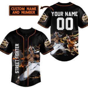 Street Fighter Baseball Jersey For Men Women And Kids Gift for Fans 1