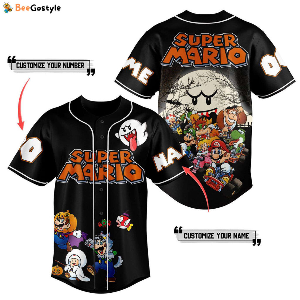 Super Mario Baseball Jersey For Men Women And Kids Gift Super Mario Baseball Jersey For Men Women And Kids Gift