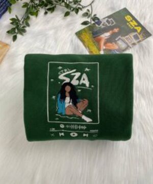SZA Ctrl Album Spotify Embroidered Crewneck T-Shirt, Sweatshirt for Fans 1