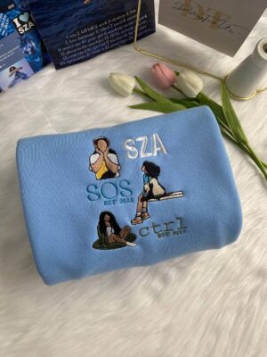 SZA Full Album Embroidered Crewneck T-Shirt, Sweatshirt for Fans