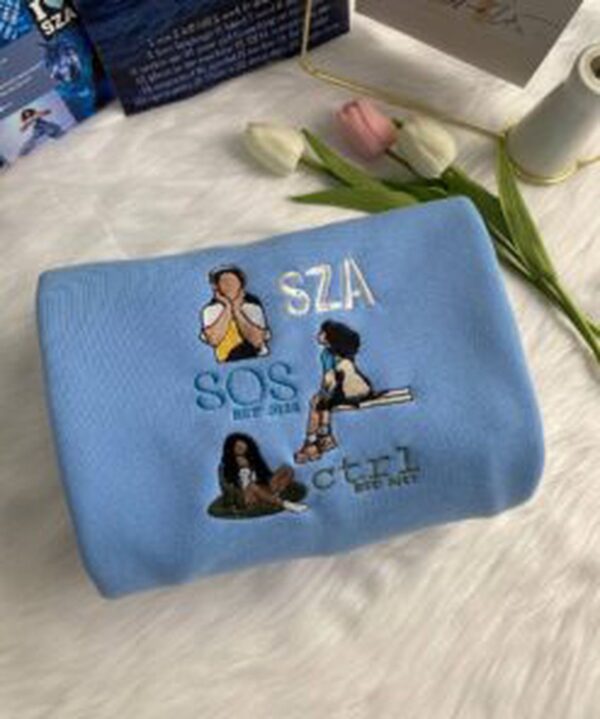 SZA Full Album Embroidered Crewneck T-Shirt, Sweatshirt for Fans