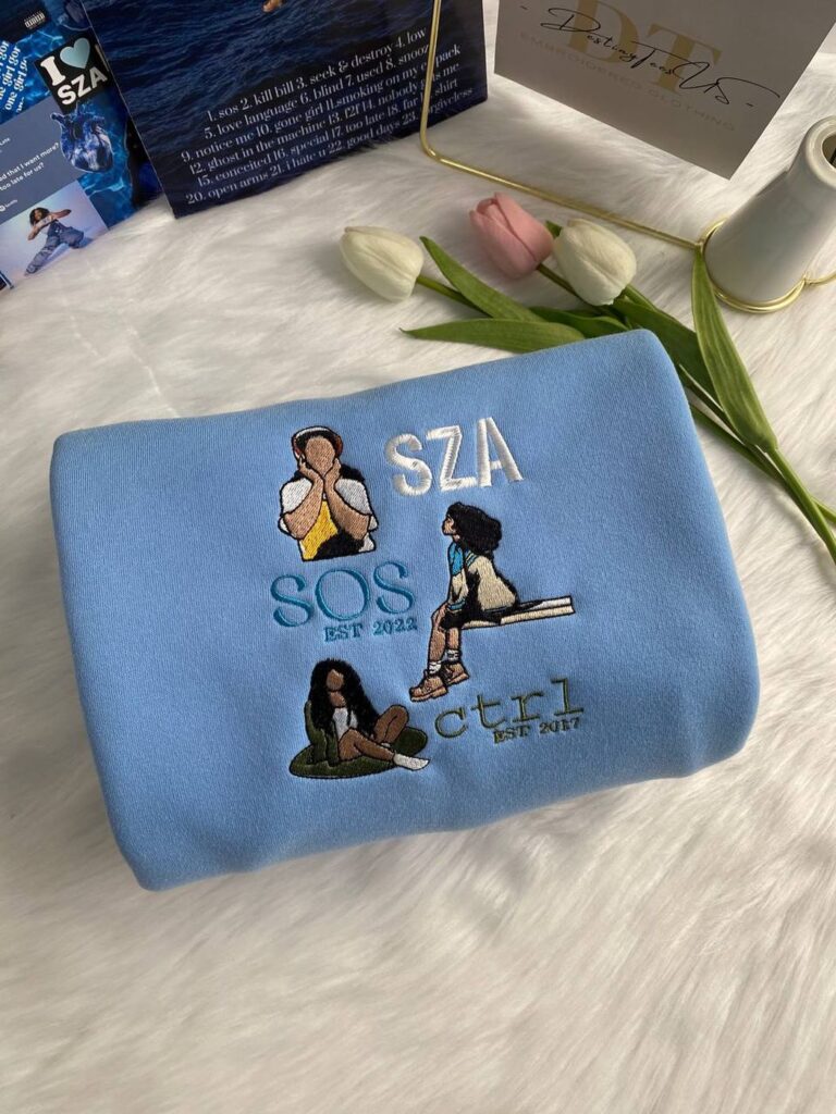 SZA Full Album Embroidered Crewneck T-Shirt, Sweatshirt for Fans