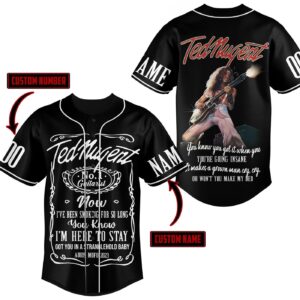 Ted Nugent Baseball Jersey For Men Women And Kids Gift 1