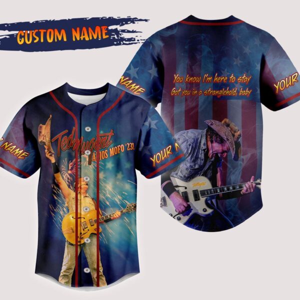 Ted Nugent Baseball Jersey For Men Women And Kids Gift