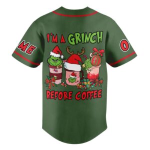 The Grinch Baseball Jersey For Men Women And Kids Gift for Fans 1