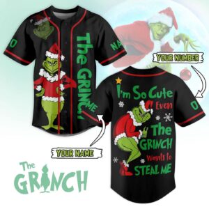The Grinch Baseball Jersey For Men Women And Kids Gift for Fans 1