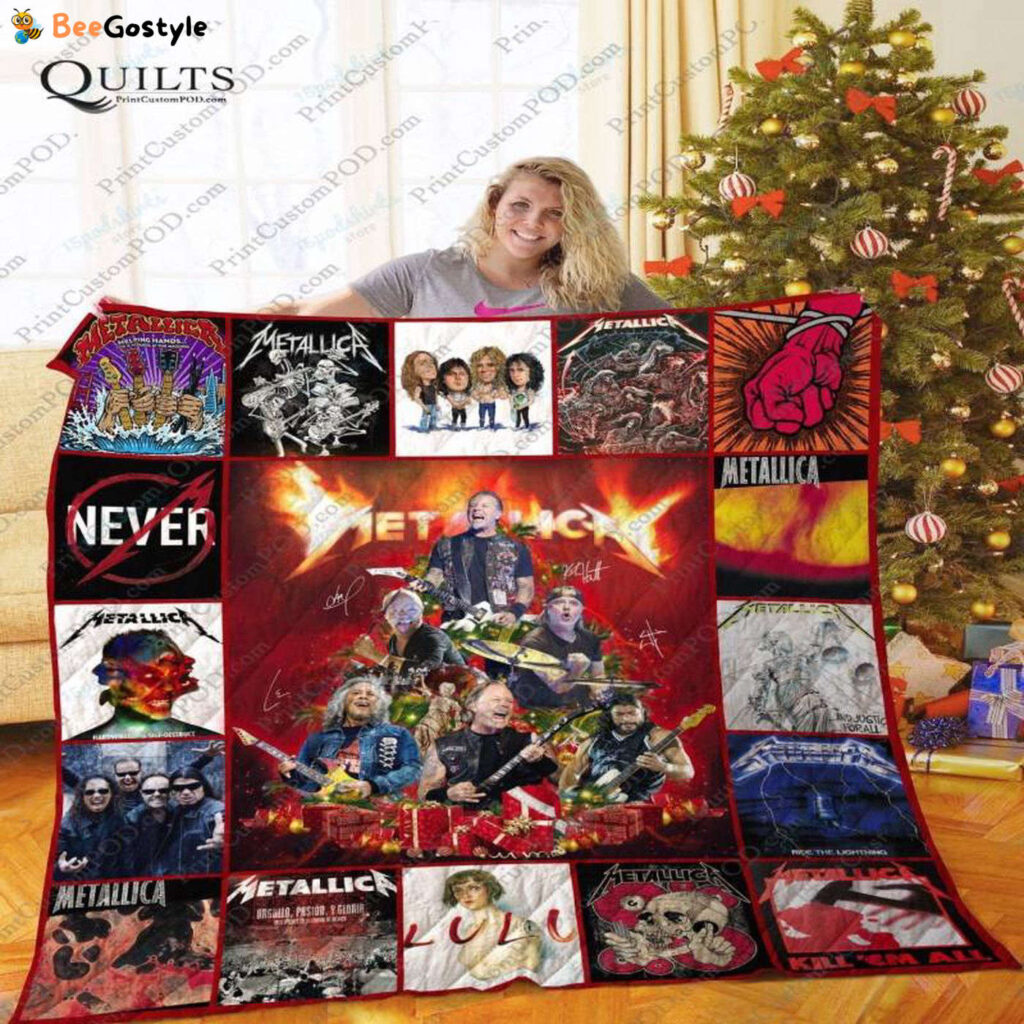Tlmus Metallica Christmas Tree Quilt Blanket Tlmus Metallica Christmas Tree Quilt Blanket