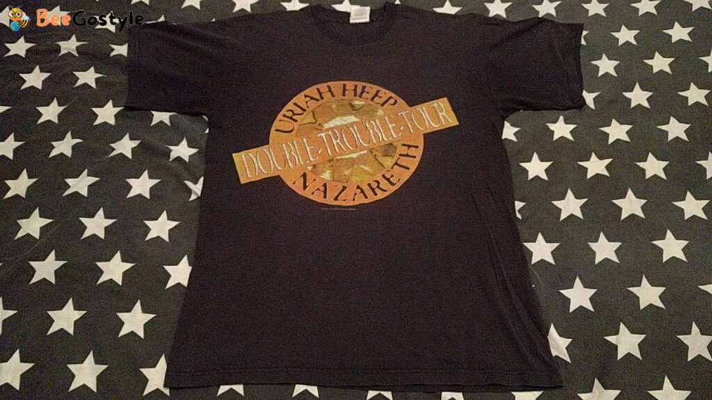 Uriah Heep Nazareth Double Trouble Tour 1998 Heavy Rock Band T-Shirt: Led Zeppelin Deep Purple Thin Lizzy Rainbow Ac Dc Motorhead Black Sabbath Dio Uriah Heep Nazareth Double Trouble Tour 1998 Heavy Rock Band T-Shirt: Led Zeppelin Deep Purple Thin Lizzy Rainbow Ac Dc Motorhead Black Sabbath Dio