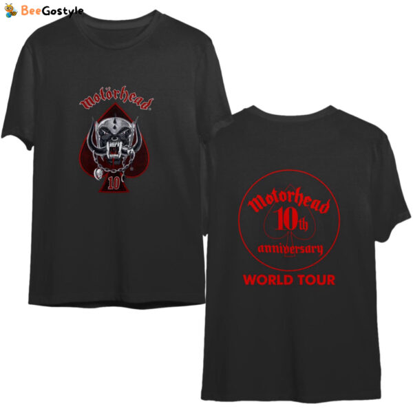 Rare Vintage 1985 Motorhead 10th Anniversary World Tour Shirt – Limited Edition Metal Band Tee