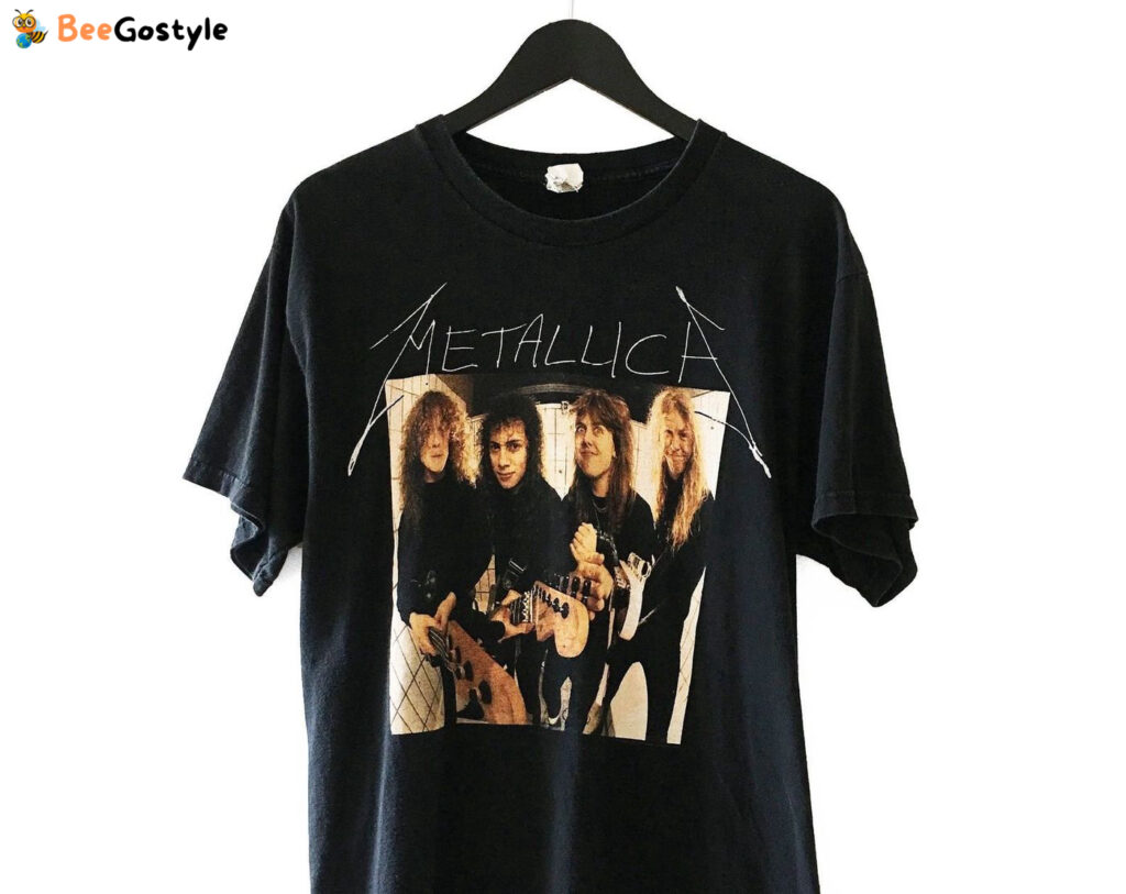Vintage Metallica Band T Shirt Thrash Metal Tee Guns N Roses Black Sabbath Motorhead Slayer Pushead – Rock Music Merchandise