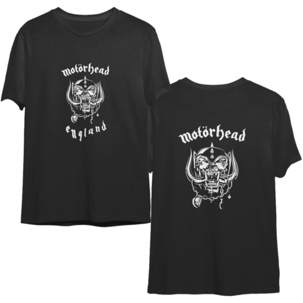 Vintage Motorhead England Merch T-Shirt Double Side – Official Band Apparel