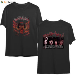 Vintage Motorhead Merch T-shirt Sacrifice Tour Single Stitch Double Side - Rare Rock Band Tee