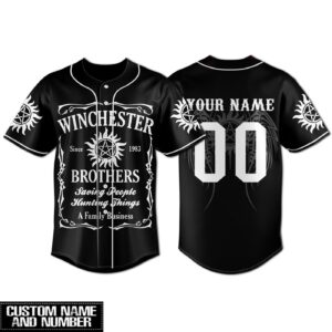 Winchester Brothers Baseball Jersey For Men Women And Kids Gift 1
