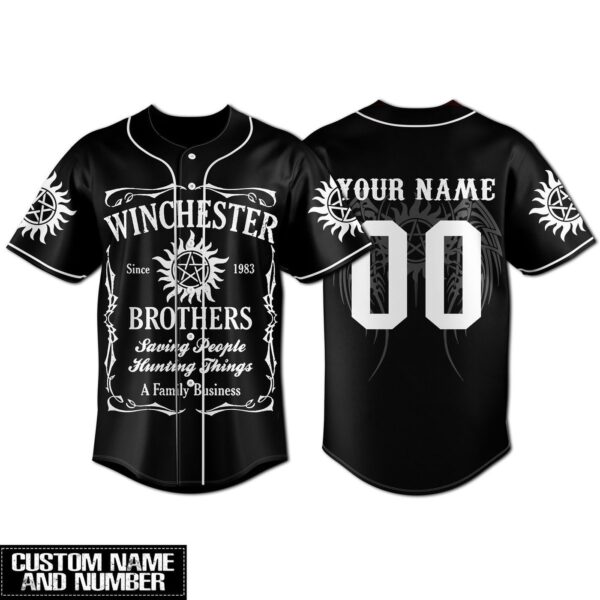 Winchester Brothers Baseball Jersey For Men Women And Kids Gift